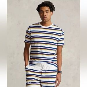 Polo Ralph Lauren Mens Classic Fit Striped Terry TShirt